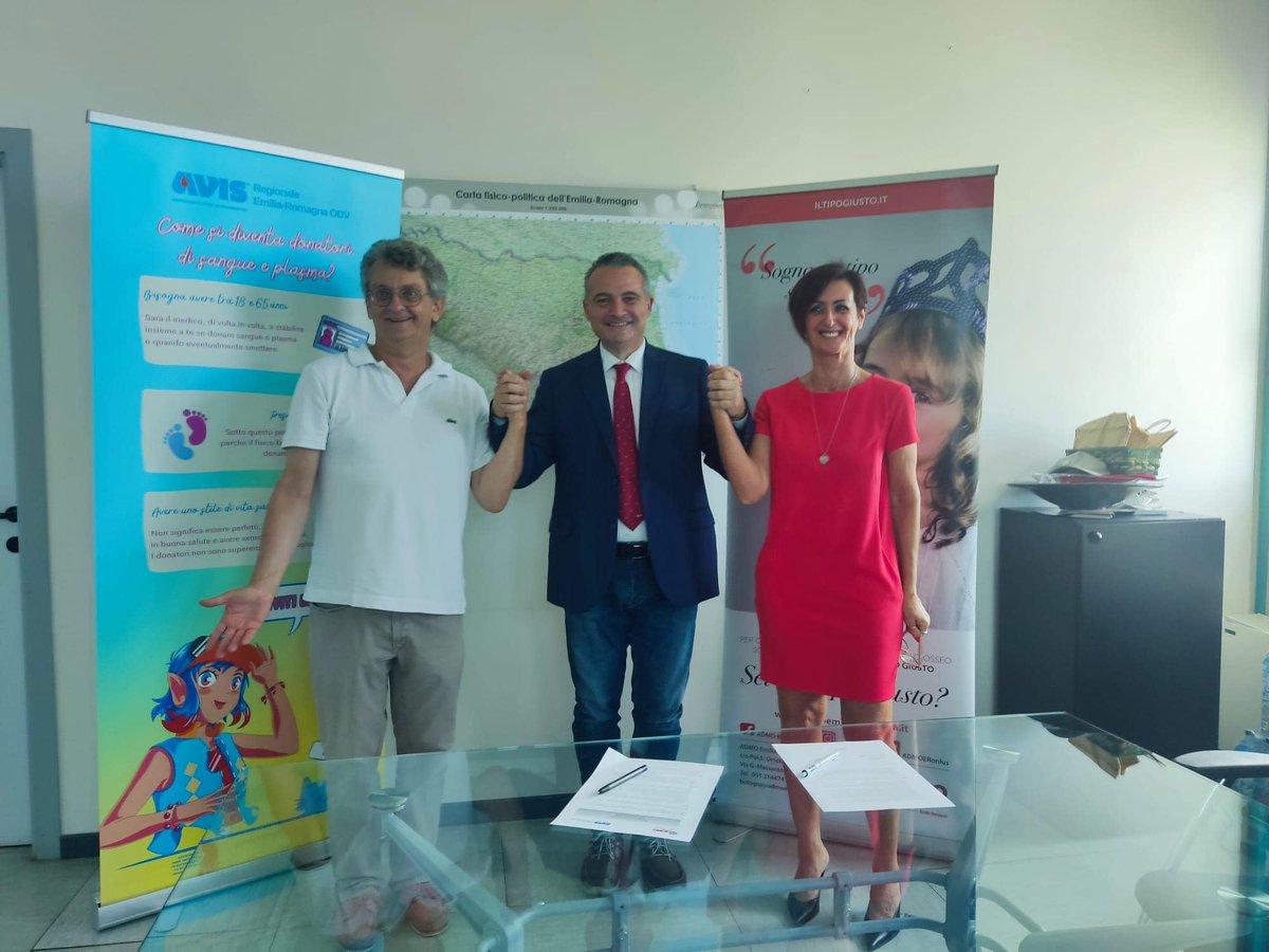 admo_er's tweet photo. Una Sinergia di Solidarietà: rinnovato il protocollo di collaborazione tra ADMO Emilia Romagna e @avis_er alla presenza dell'assessore @raffaeledonini 

Leggi la notizia: https://t.co/xv4dt1Bute

@ADMOitaly 
@avisnazionale 
@RegioneER https://t.co/OAIEkPryii