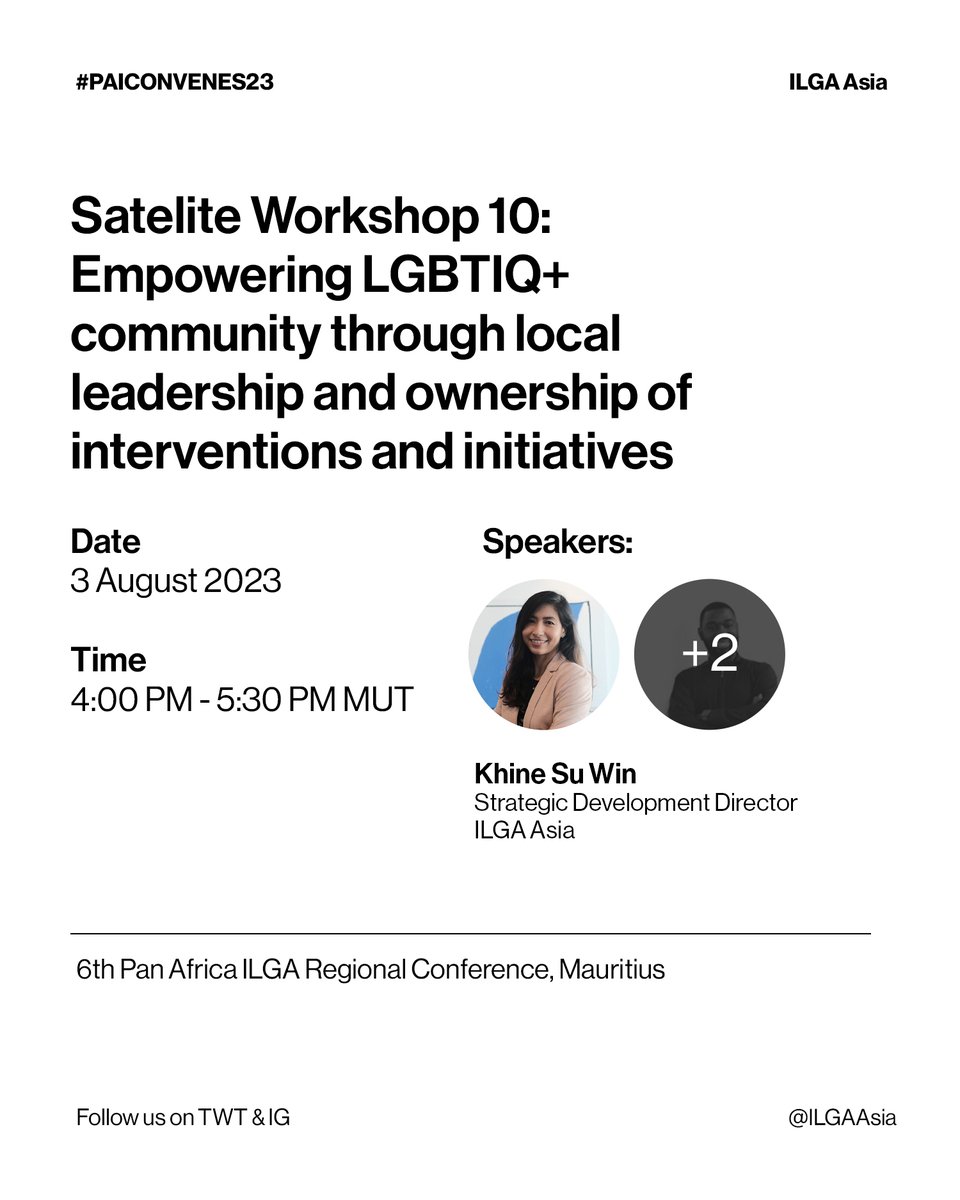 🕙 10:40 AM - 11:40 AM MUT: 2nd Plenary Session 🗣️
🕓 4:00 PM - 5:30 PM MUT: Satellite Workshop 10 🛰️

Our Exec. Director, Henry Koh, Strategic Development Director Dr. Khine Su Win, and esteemed board members Dr Charbel Maydaa (West Asia Rep) and Charlene Liu (Woman Rep) [2/3]