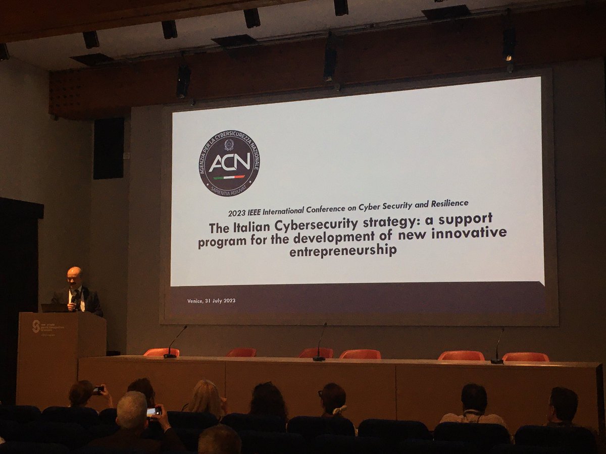 Great keynote of Dr. Nicoletti of ACN <a href="/csirt_it/">CSIRT Italia</a> at the <a href="/IEEE_CSR/">IEEE Cyber Security & Resilience</a>