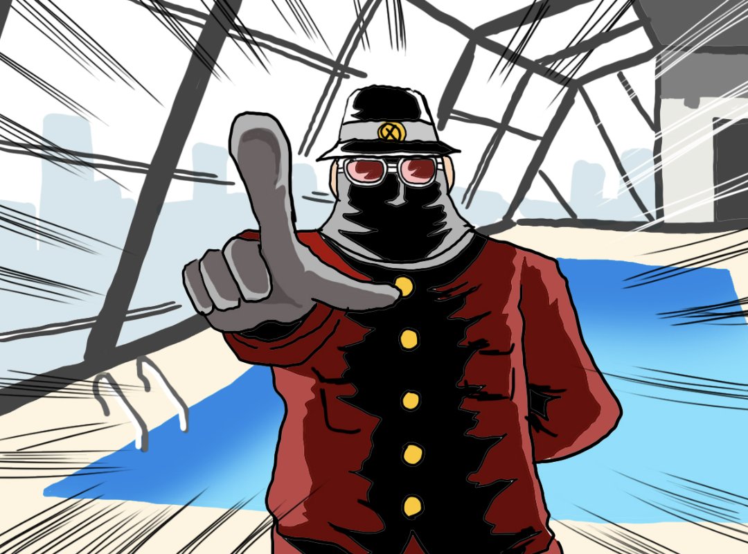 「「猿くん、今日は泳ぎで勝負だ!('ー`)」」|葵月のイラスト