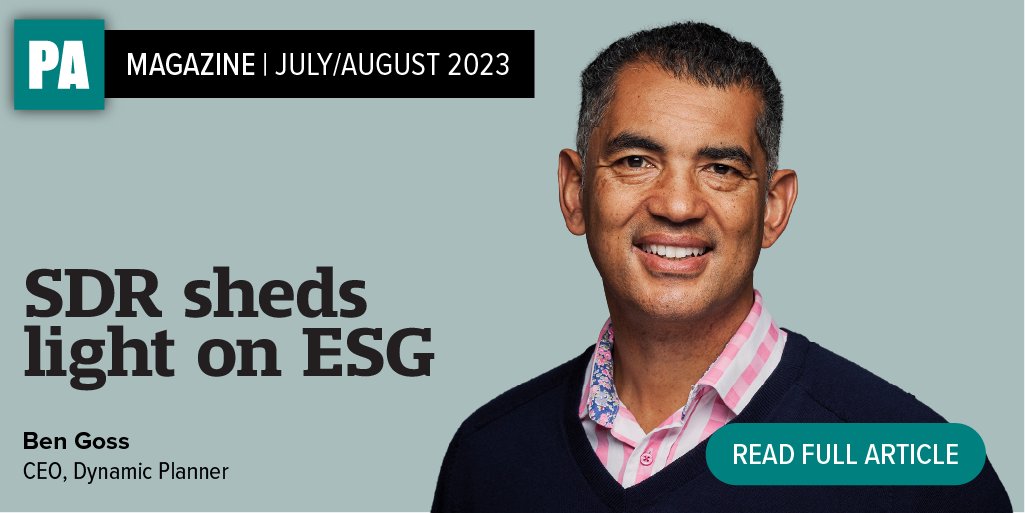 Once certain sticking points are resolved, the fund labelling and disclosure rules in the final Sustainable Disclosure Requirements should bring much needed clarity to the sustainable investing sector, writes <a href="/bengoss/">Ben Goss</a>.

markallen.mydigitalpublication.co.uk/publication/?m…

#pamagazine #sdr #esg #multiasset