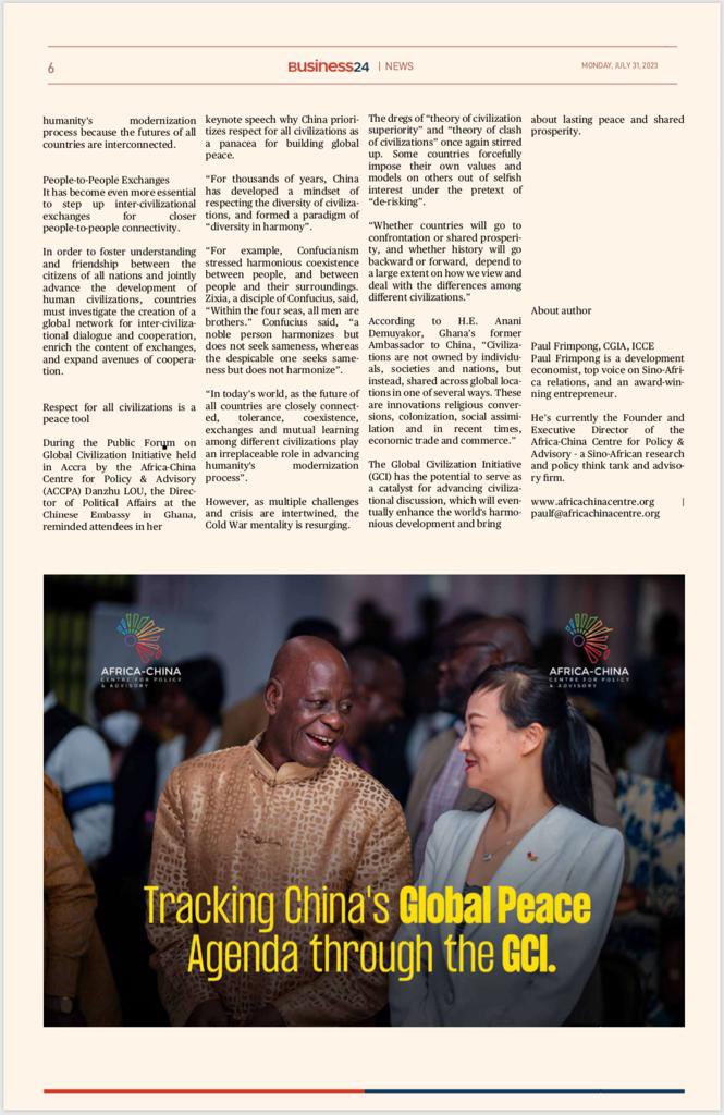 africhinacentre's tweet photo. 𝐹𝑒𝑎𝑡𝑢𝑟𝑒: 𝐓𝐫𝐚𝐜𝐤𝐢𝐧𝐠 𝐂𝐡𝐢𝐧𝐚'𝐬 𝐆𝐥𝐨𝐛𝐚𝐥 𝐩𝐞𝐚𝐜𝐞 𝐀𝐠𝐞𝐧𝐝𝐚 📌

Get more insight from the #ACCPA website: https://t.co/UgNjqHV171

#accpa #africachinacentre #africachina #sinoafrica https://t.co/iCV4Bl7oLd