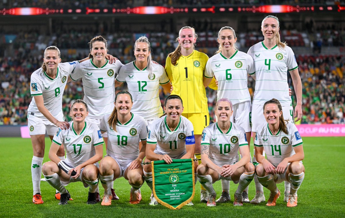 IrelandFootball's tweet photo. Our crew 🤍

#COYGIG | #OUTBELIEVE | #FIFAWWC https://t.co/ieLF9jPO2q
