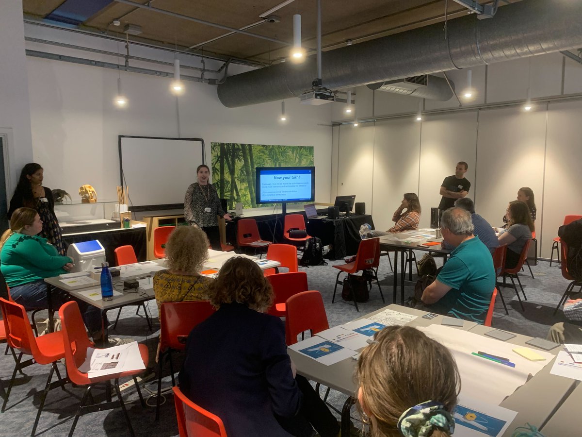 astro_fawcett's tweet photo. Had a really fun time at my first ever @BIGchats #BigEvent23, brainstorming interactive and accessible activities to be used as part of astronomy school workshops and a museum exhibition β¨
@AishGirdhar @CMHarrisonAstro https://t.co/maWSQrPM9T