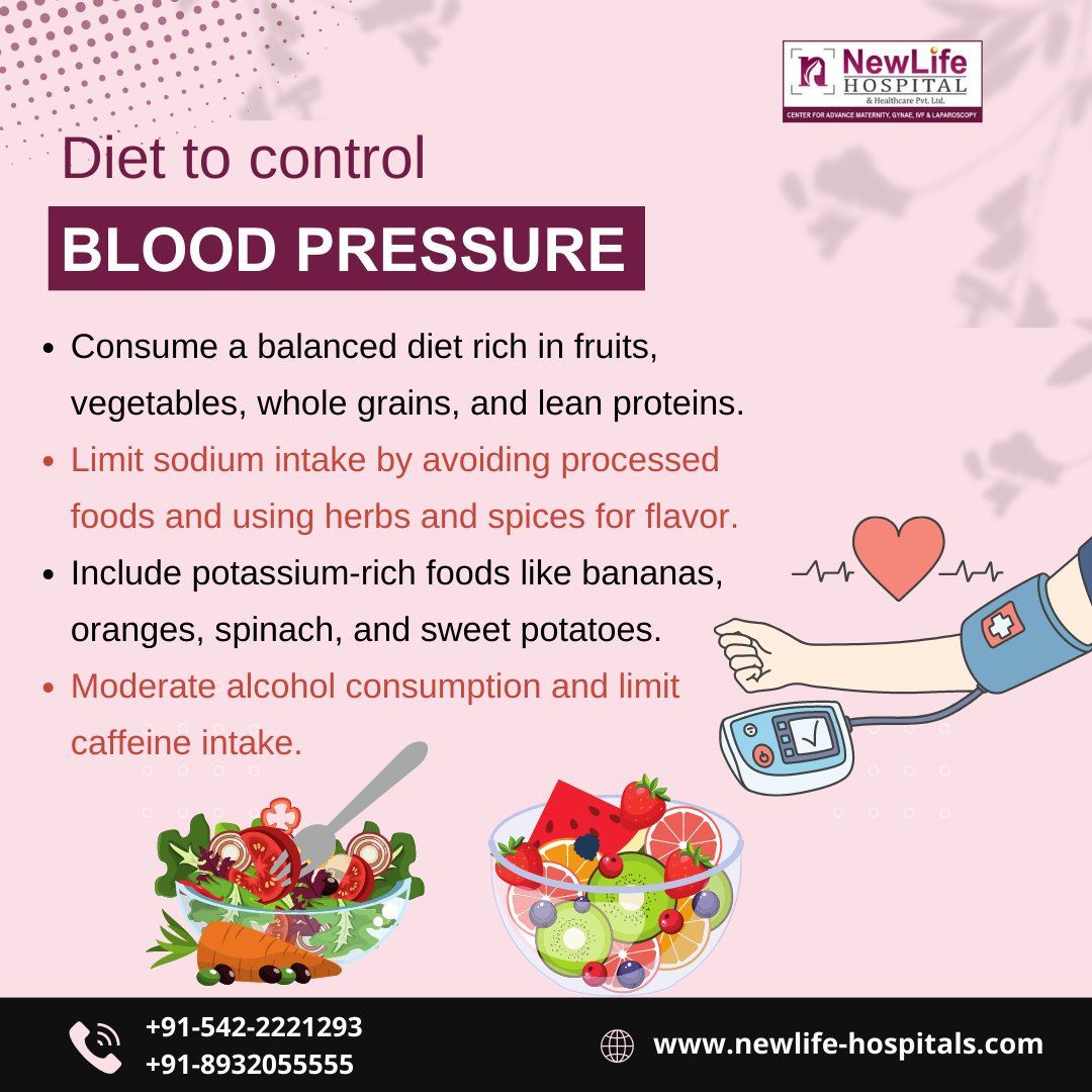 ivf_new_life's tweet image. Controlled blood pressure reduces the risk of heart disease, stroke, kidney problems, and other health-related complications.

𝐕𝐢𝐬𝐢𝐭:- newlife-hospitals.com

#bloodpressure #healthydiet #controlbp #exercise #highbp #lowbp #health #healthylifestyle #yoga #meditation