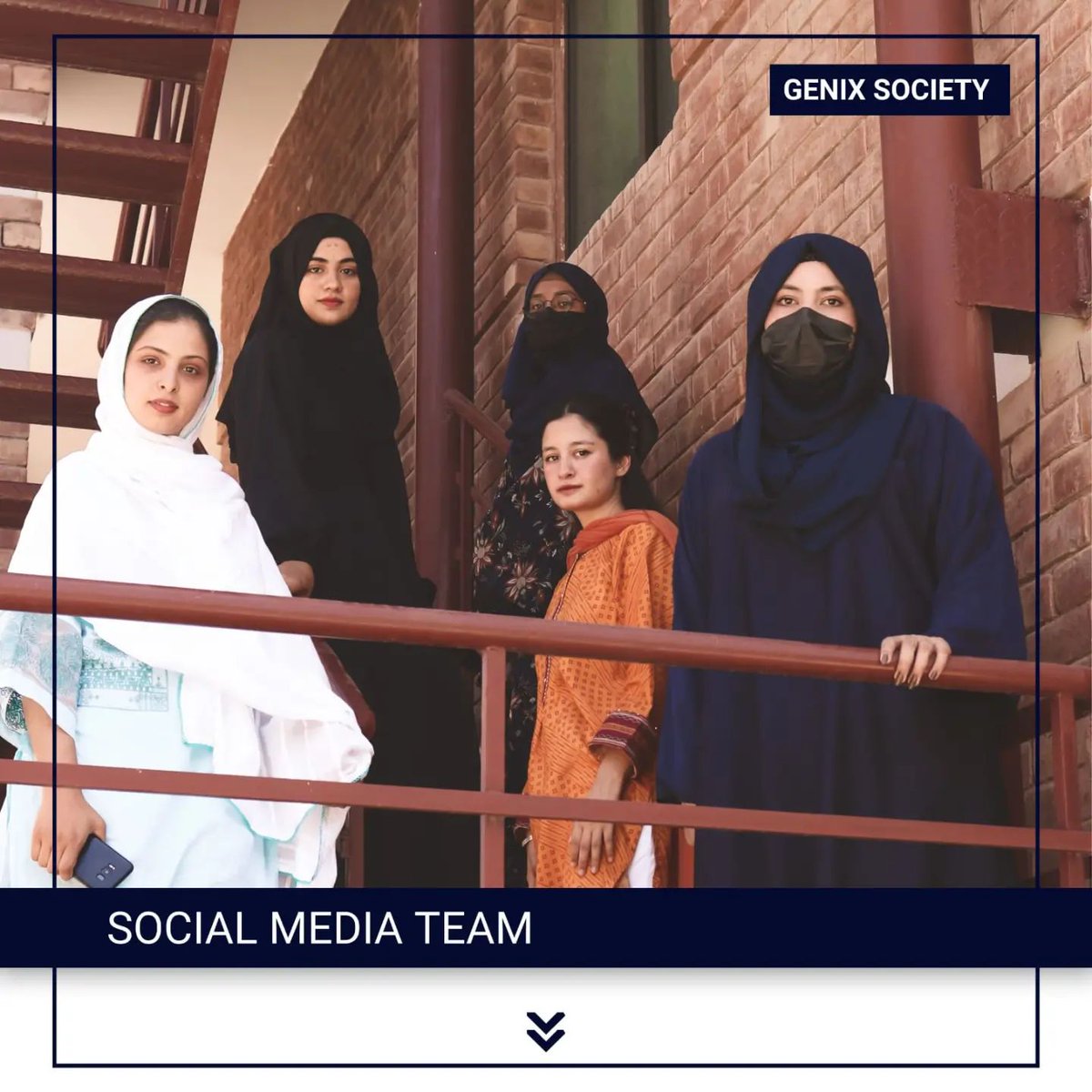 Genix_cust's tweet photo. Team Announcement:
We are thrilled to announce the Social Media Team of Genix Society from Department of Bioinformatics & Biosciences. Congratulation to Ms. Maria Maqbool for being selected as Team Head
#genix_cust #cust #socialmedia #stayconnected #biosciences #bioinformatics https://t.co/n0bGMUWIYV