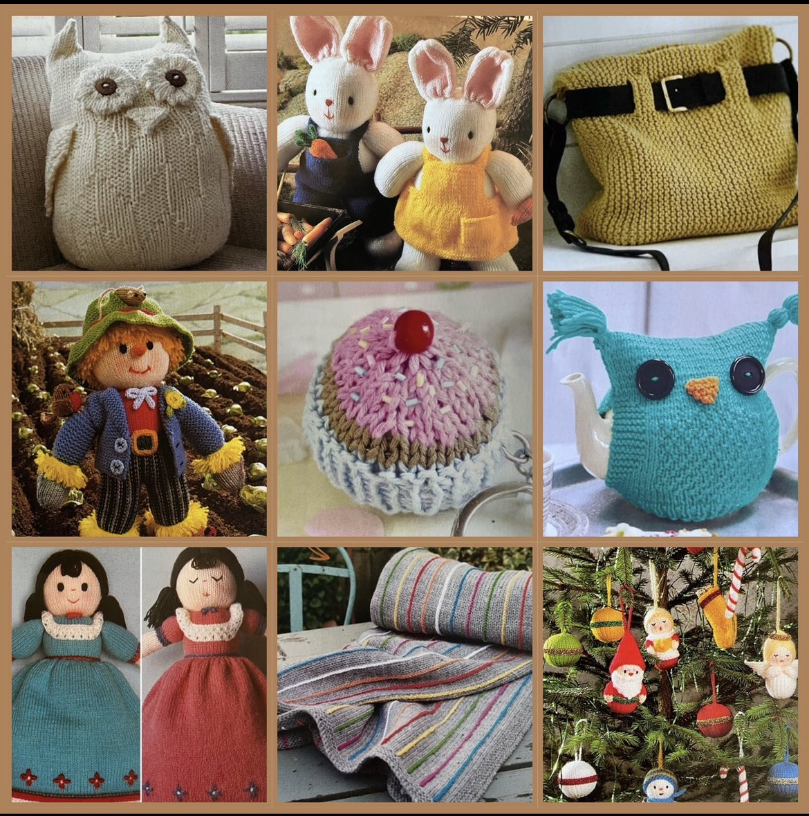 Here are some knitted gift ideas for you to make for friends and loved ones 🧶🧵🪡 #ElevensesHour #MHHSBD #craftbizparty #knit #handmadegifts #shopindie #vintage #crafts #ChristmasInJuly #yarn etsy.com/shop/DWCrochet…