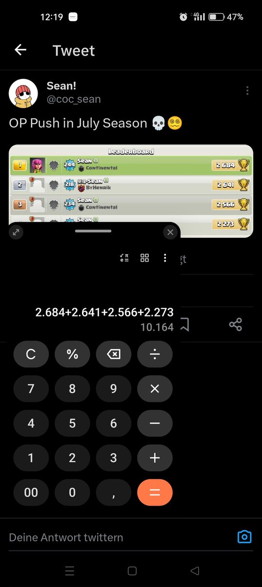 Champ_DeepBlue's tweet photo. @coc_sean On the level in the chinese legend 👌 https://t.co/ddmHc6YnF1