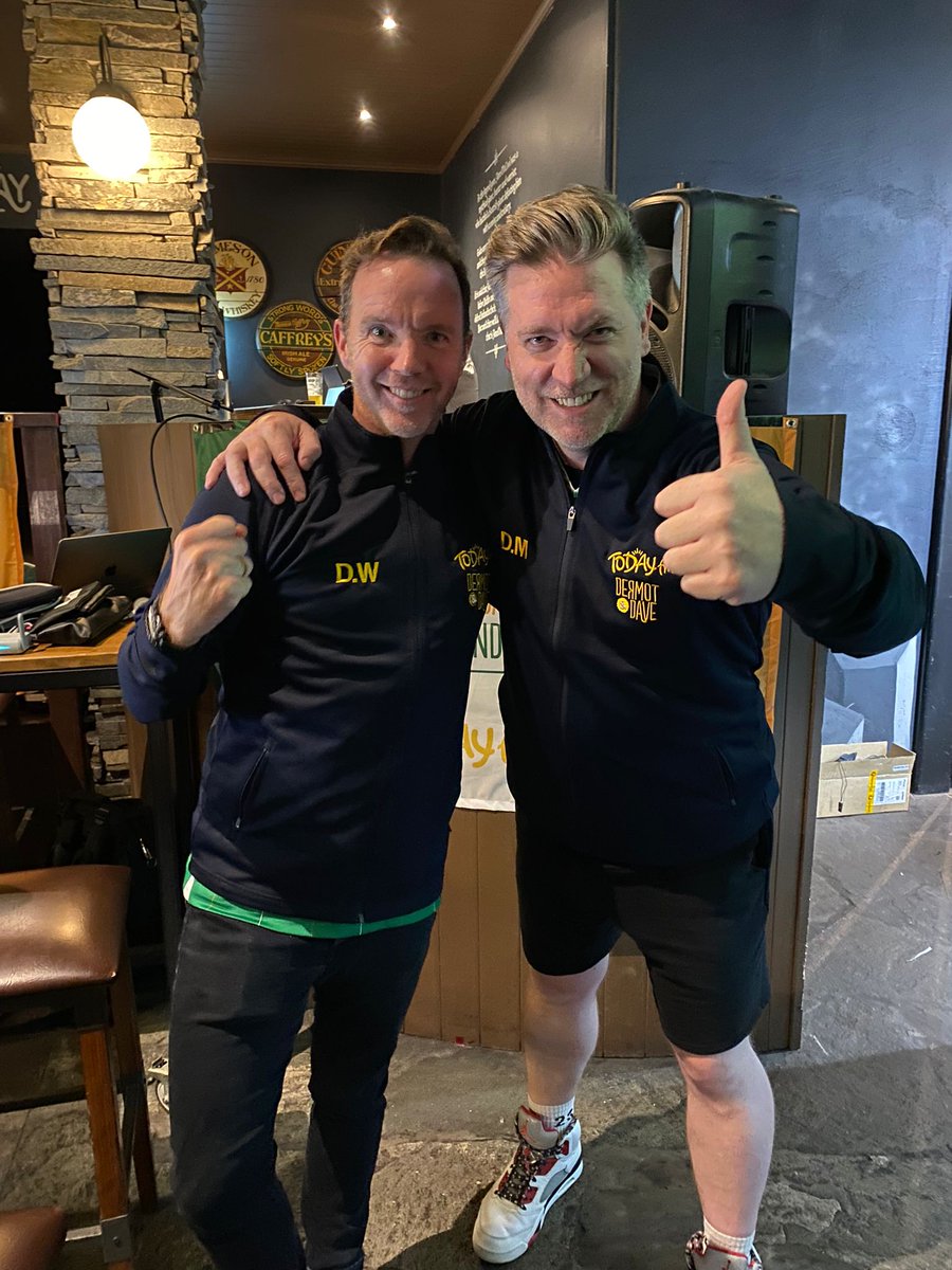 TodayFM's tweet photo. Shoutout to one of our favourite Irish businesses @thebrandgeeks 🤓 Who kept @DermotTodayFM &amp; @DaveTodayFM looking slick for their entire Australia tour 🔥

Be sure to check them out for any branded needs: 
https://t.co/4XI1imm2zo https://t.co/K29UeVk7wW