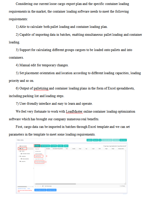 LoadMas83325827's tweet photo. #truckloadplanning #online #containeroptimization
🧐Do you need to calculate both pallet loading and container loading?
😃𝗟𝗼𝗮𝗱𝗠𝗮𝘀𝘁𝗲𝗿’s 2-steps loading can perfectly do it!
🤔How to palletize?
🤔How to load into containers?
👉Go to https://t.co/9G51k473IX to have a try https://t.co/mvMchtSx8y