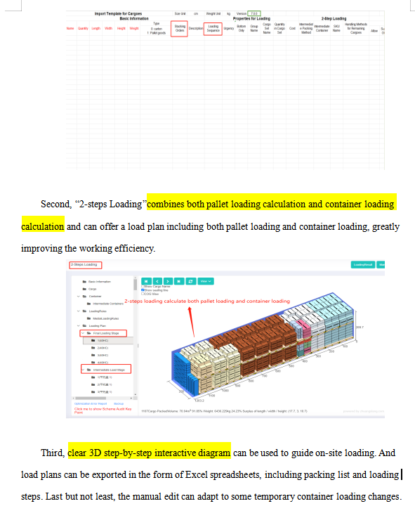 LoadMas83325827's tweet photo. #truckloadplanning #online #containeroptimization
🧐Do you need to calculate both pallet loading and container loading?
😃𝗟𝗼𝗮𝗱𝗠𝗮𝘀𝘁𝗲𝗿’s 2-steps loading can perfectly do it!
🤔How to palletize?
🤔How to load into containers?
👉Go to https://t.co/9G51k473IX to have a try https://t.co/mvMchtSx8y