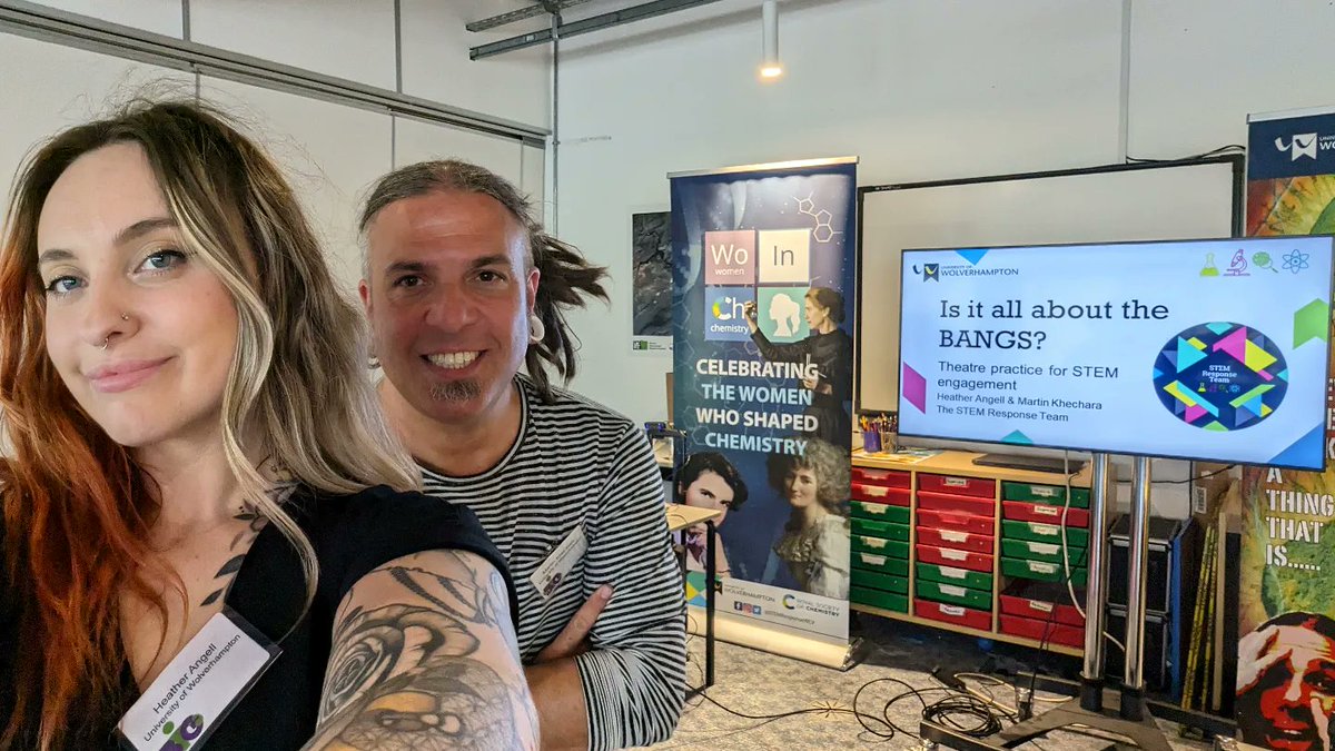 STEMResponseWLV's tweet photo. Had a great time at #BIGEvent23 sharing our STEM theatre engagement experience and tips & the activities we do within the community of the Black Country and UK.
Big (no pun intended) thank you to @BIGchats for organising a fantastic event and allowing us to share our knowledge https://t.co/rhdzzMDJnu