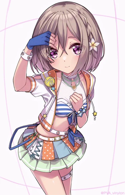 ちょっと思い切っちゃう千紗ちゃん! 夏のせいなので!  #アイプラ_FA #アイプラ #白石千紗