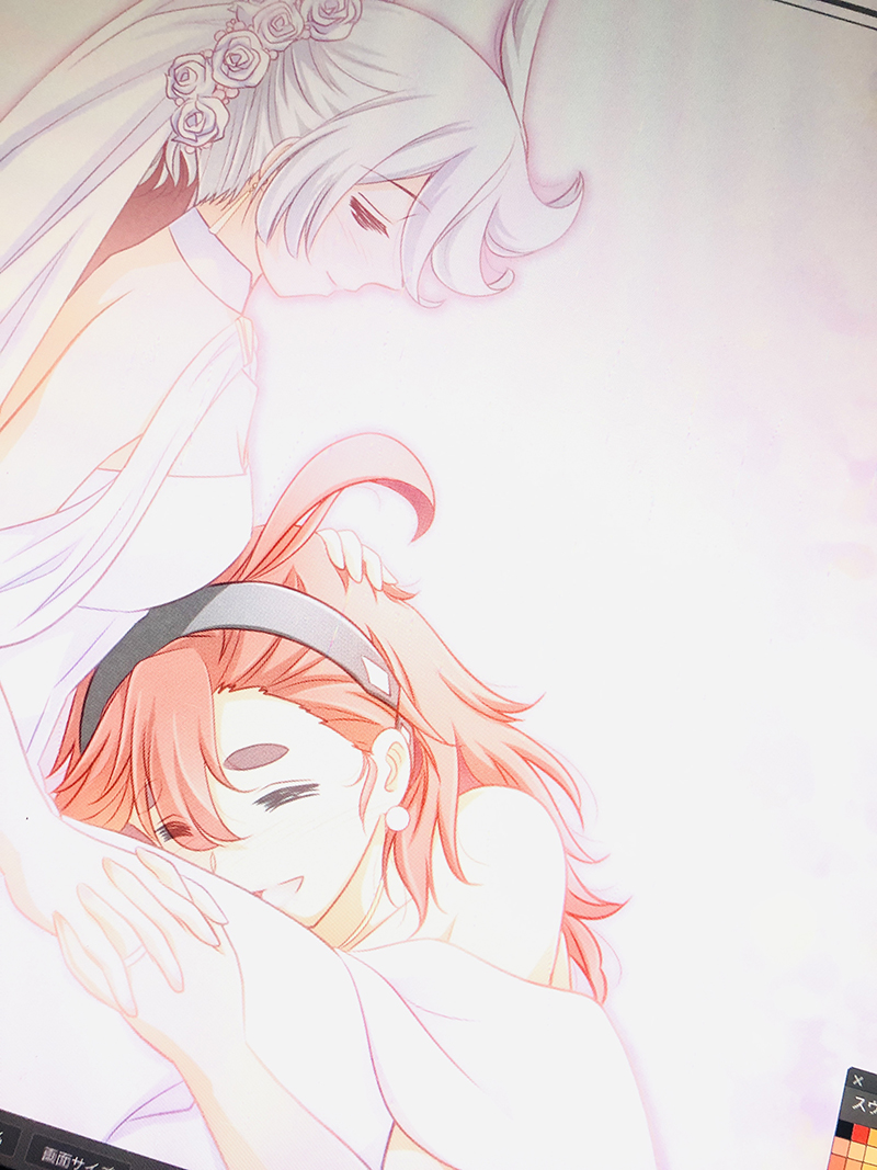#今月描いた絵を晒そう  7/2に水星の魔女最終回を観終えてから新刊制作を初めたので、7月はずっと水星の魔女を描いてました。