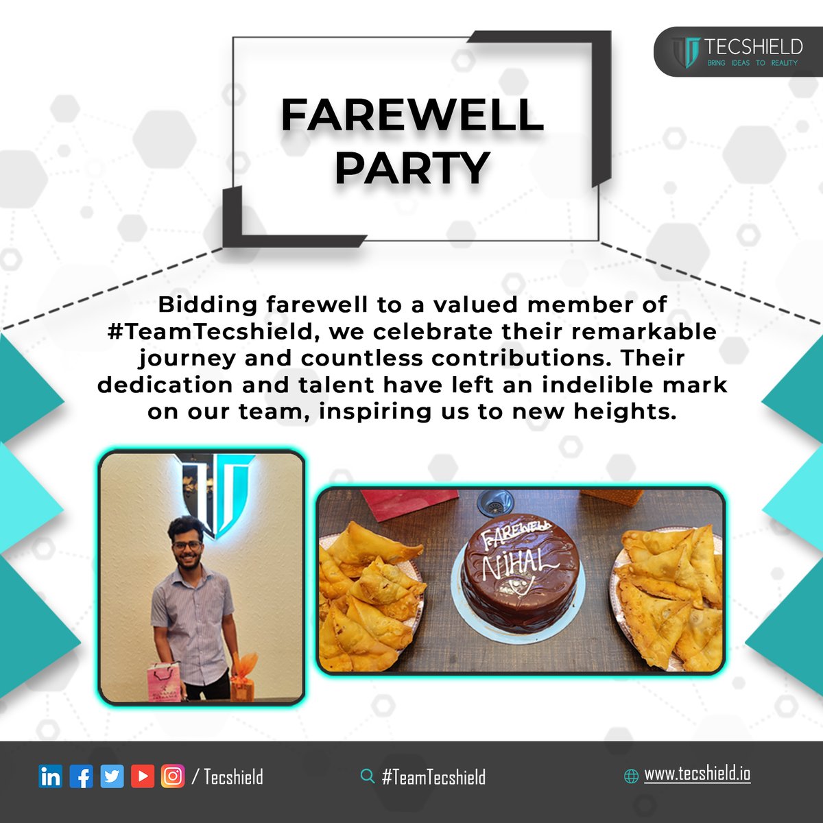 TecshieldO's tweet photo. (1/2)
Tecshield News July 2023!
.
.
.
#Tecshield #TeamTecshield #bringideastorealiy #wordapp #wizordle #trailer #teamwork #Birthday #TeamFun #Celebrations #funactivities #office #workload #worktech #farewellparty #moments #teamappreciation #gamedevelopment https://t.co/SwORd4rGYM
