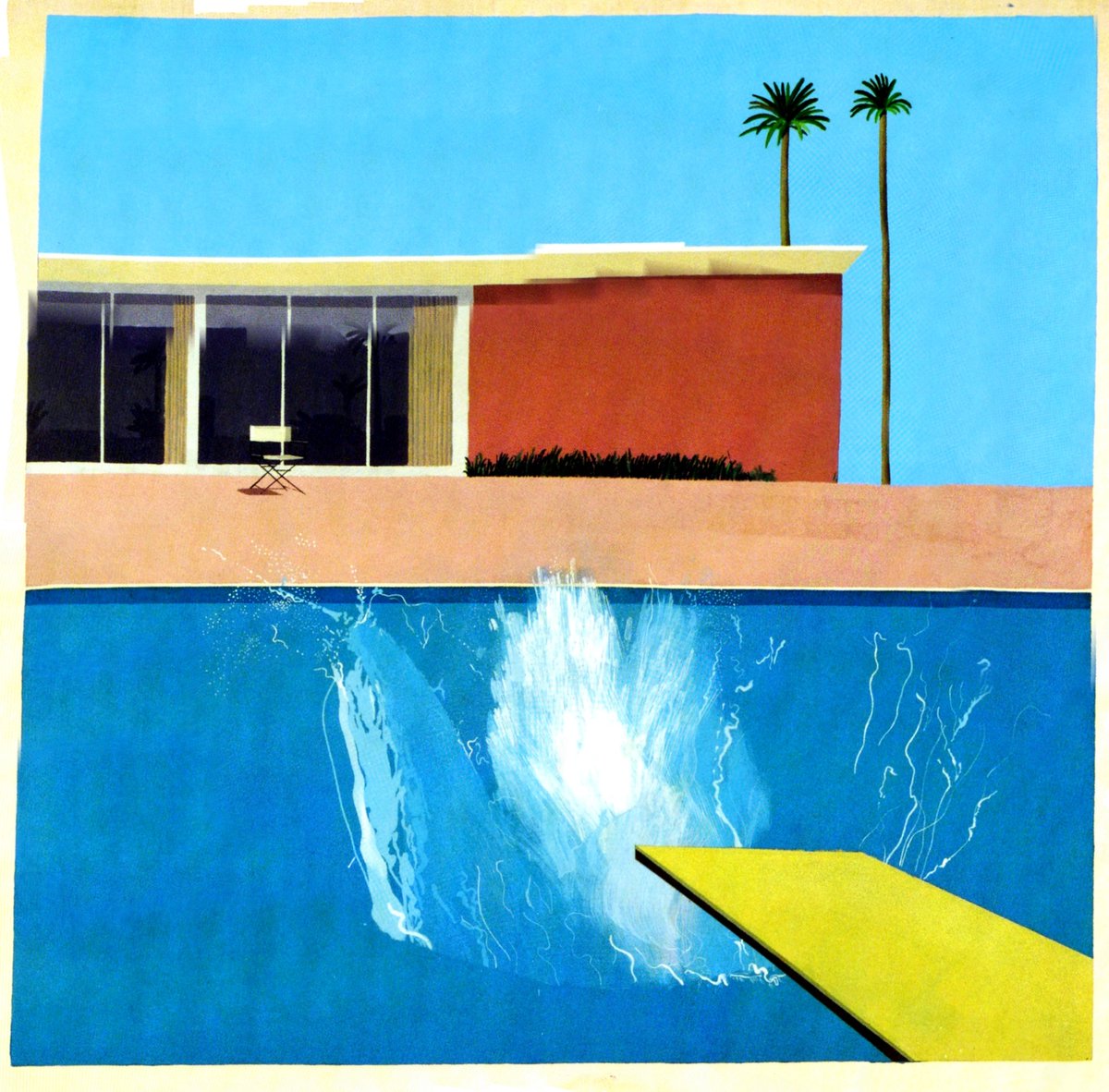 Fadhlaoui2's tweet photo. #Eau dans l'#art a-bigger-splash #DavidHockney-1967. #NickSmith. https://t.co/Ov7CQdygPl