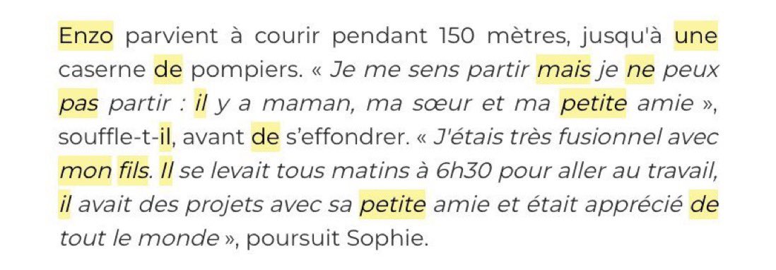 Cette histoire est déchirante. Il n’avait que quinze ans et toute la vie devant lui.

#JusticePourEnzo