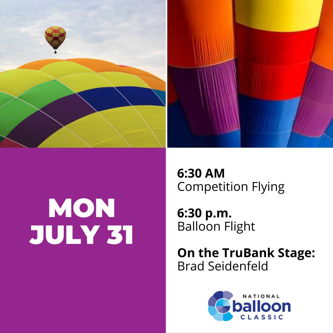 It's Monday fun-day at the 2023 #NationalBalloonClassic! This week is packed FULL of #OverTheTop fun!  TICKETS: ow.ly/L4sR50Poulx
#NationalBalloonClassic #OverTheTop #NiteGlow #ExperienceIndianola #ThisisIowa #WarrenCounty