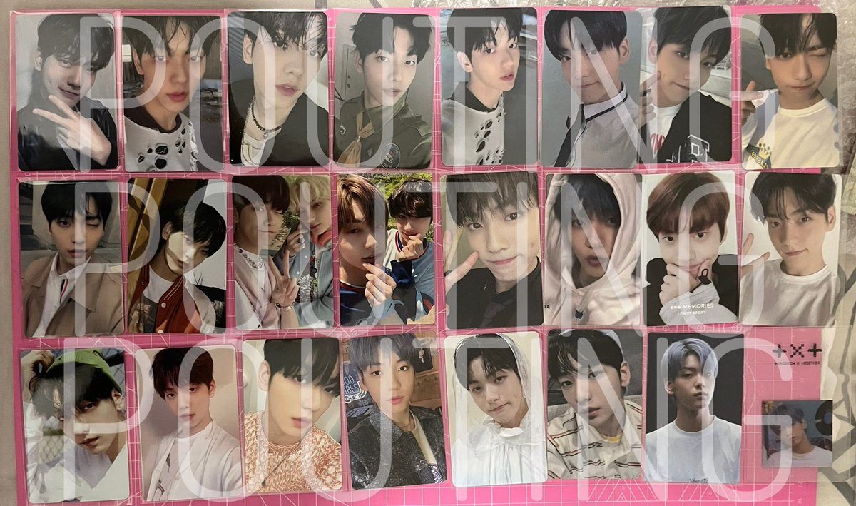 poutingcart's tweet photo. 💗quitting sales 💗

wts — txt soobin yeonjun beomgyu taehyun hueningkai pc photocards 

🤍RM4300 for all exclude postage 
🤍Mostly in great condition 
🤍No fussy buyers
🤍Ship to Malaysia only! If international, need to provide Malaysia address
🤍DM to purchase 

#pasarTXT https://t.co/PEn7NBbQfd