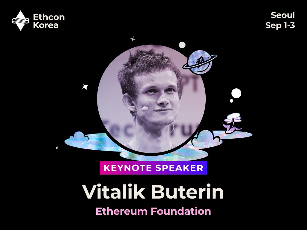 TickerisETH_kr's tweet photo. 🦄 D-33!🦄
Discover our latest press article! 
https://t.co/NpXdAGsHUI

Honored to have @VitalikButerin as our virtual Keynote Speaker at this year's #EthconKorea2023 🔥🔥🔥 https://t.co/37ianu5oOt