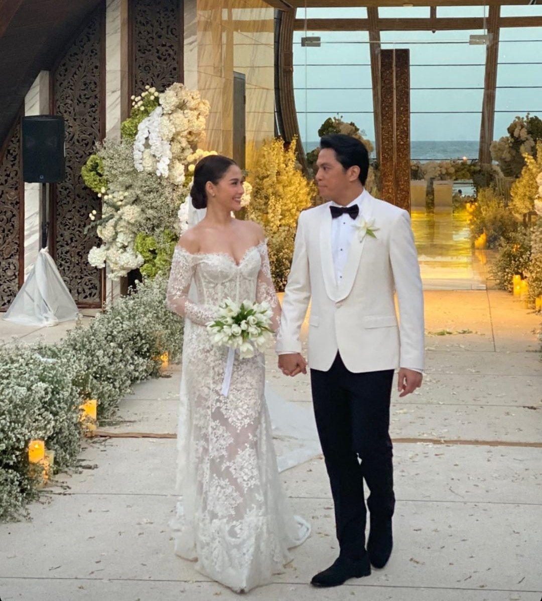 majaddict's tweet photo. From walking in red carpets, showbiz events, and the beach to walking down the aisle to their forever 🤍

#MajaRamboSayIDo
TheMajesticWedding https://t.co/FdAZj2VlYn