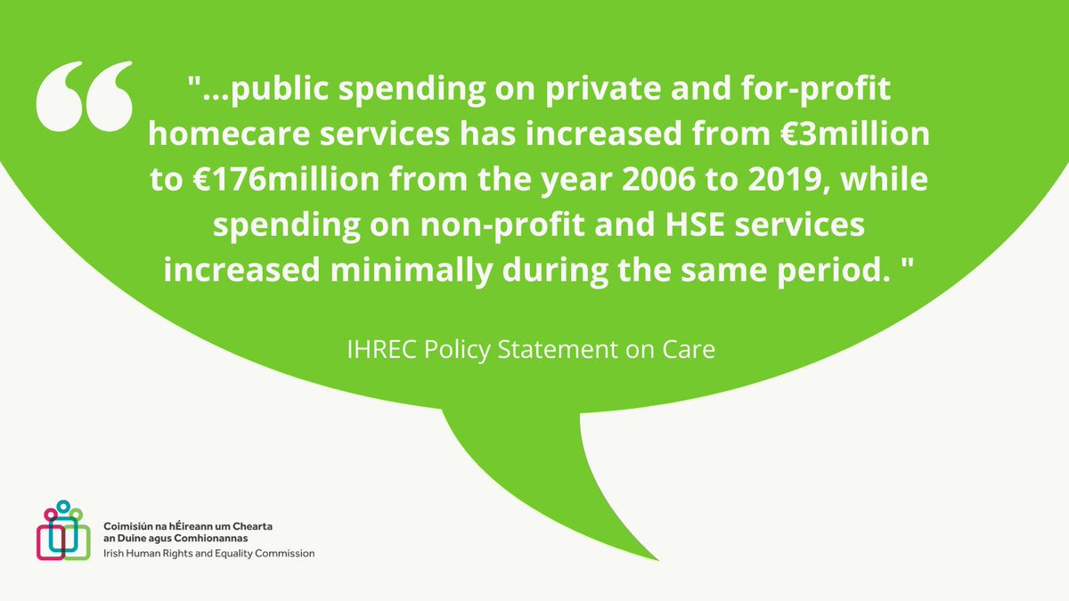 We need publically funded and non-profit care infrastructure. 

A shift in societal values and policies towards recognising care as a public good, supported by public monies is essential. 

Read new policy statement on care  tinyurl.com/48u49z8u