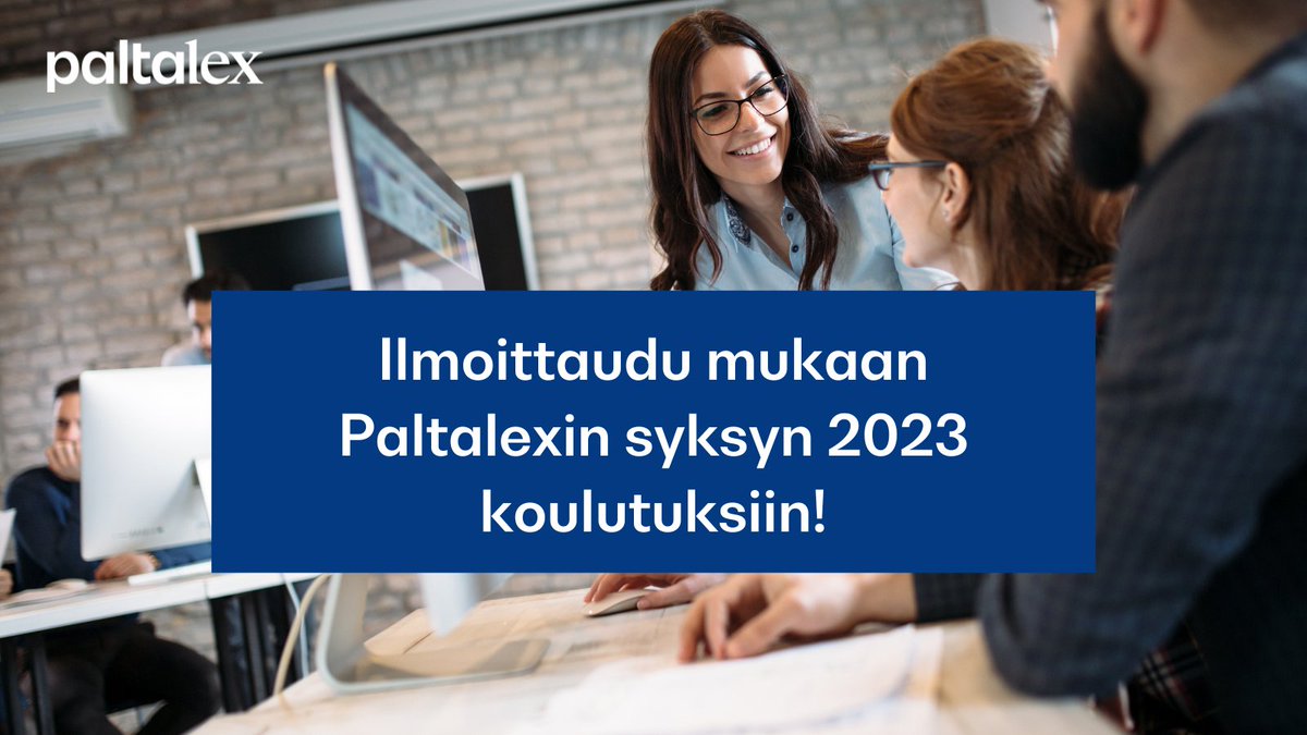 Paltalexin kaikille avoimet työoikeudelliset koulutukset jatkuvat jälleen elokuussa. Tutustu syksyn koulutuksiin koulutuskalenterissa ja ilmoittaudu mukaan!

➡️ paltalex.fi/koulutukset/

#koulutus #työoikeus #työelämä