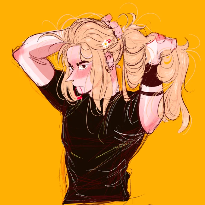  Long hair is such a pain 