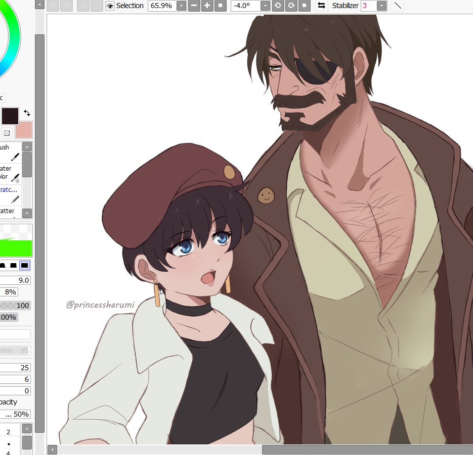 princessharumi_'s tweet photo. julai 🥃📷!!!  
god i just wanted to doodle them rq 🥵

#trigunstampede #romeryl https://t.co/ObQ2pgr4Ez