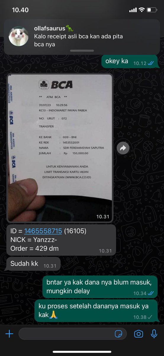 clairevoyez's tweet image. [PENIPU AGAIN]

NT kids, mw nipu pake bukti tf palsu hoho

Para BA dm ml hati hati yesss sama akun ini dan nomer ini