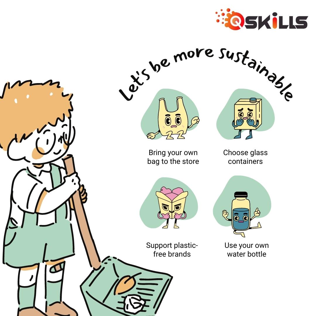 Let's Be More Sustainable Together! 🌍 QSkills brings you eco-friendly tips to make a positive impact on the planet.
#Sustainability #BeMoreSustainable #EcoFriendlyTips #GreenLiving #GoGreen #SustainableFuture #EnvironmentallyFriendly #SustainablePractices #Qskills