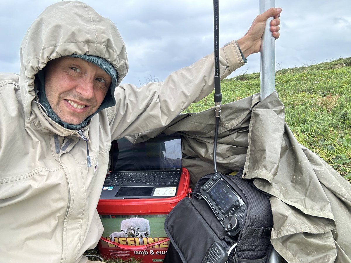RF_Tim's tweet photo. My 2nd outing on 144MHz from IN69UV on St. Mary’s Island was a challenge because of the wind. https://t.co/4pP4GvQi6s