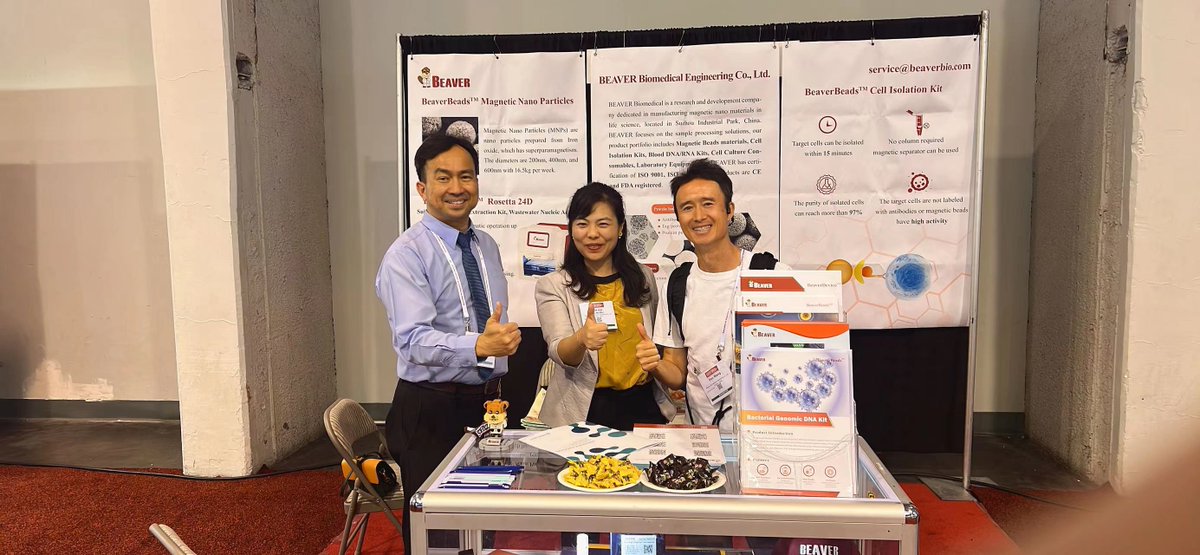 Beaverbeads's tweet image. #AACC2023 ended successfully!
We are very grateful to new and old customers for their trust and support in BEAVER. there are many new clients ask for #PCR_testing products and are also very interested in our #magnetic_nanoparticles.