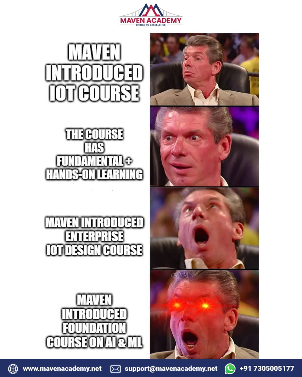 MavenAcademy1's tweet image. #codingpics #codingproblems #codingjokes #iotmemes #machinelearningmemes #programmingmemes #developerslife #programmingisfun #funnymemes #datascientist #viralmemes #machinelearning #funnycoders #funnymeme #iotproject #iotcourse #internetofthings #automation #innovation