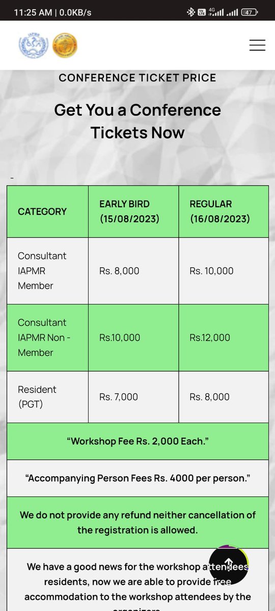 dravikalp's tweet photo. @IAPMR1 On site the last date for early bird registration is 15 Aug 2023, here it is 1st Aug.... 

What is the actual date.

Please tell me. https://t.co/auYXWJlmOt