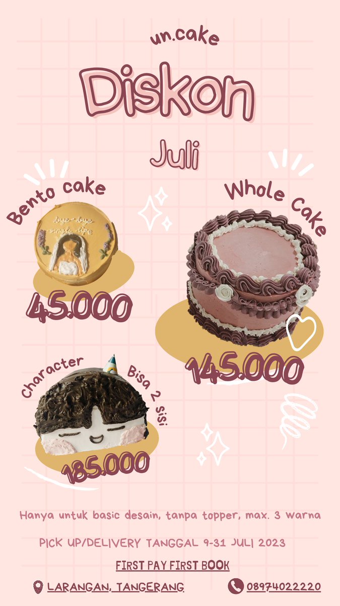 haylpg's tweet photo. @tanyarlfes Bisa beli cake di akuu https://t.co/rqO8ei4qyQ