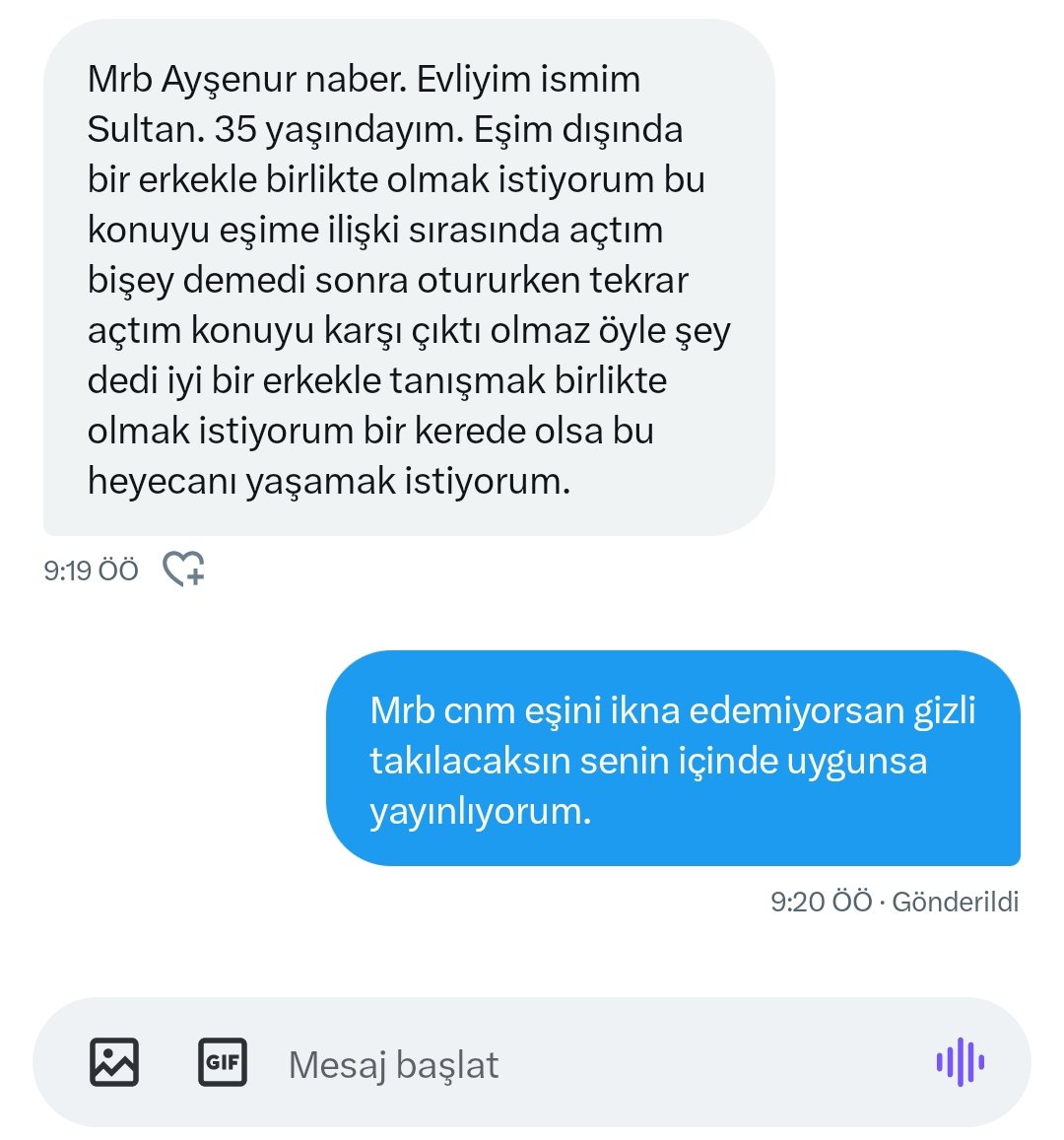 Evli 35 yaşında Sultan hanım eşini aldatmak istiyor.
