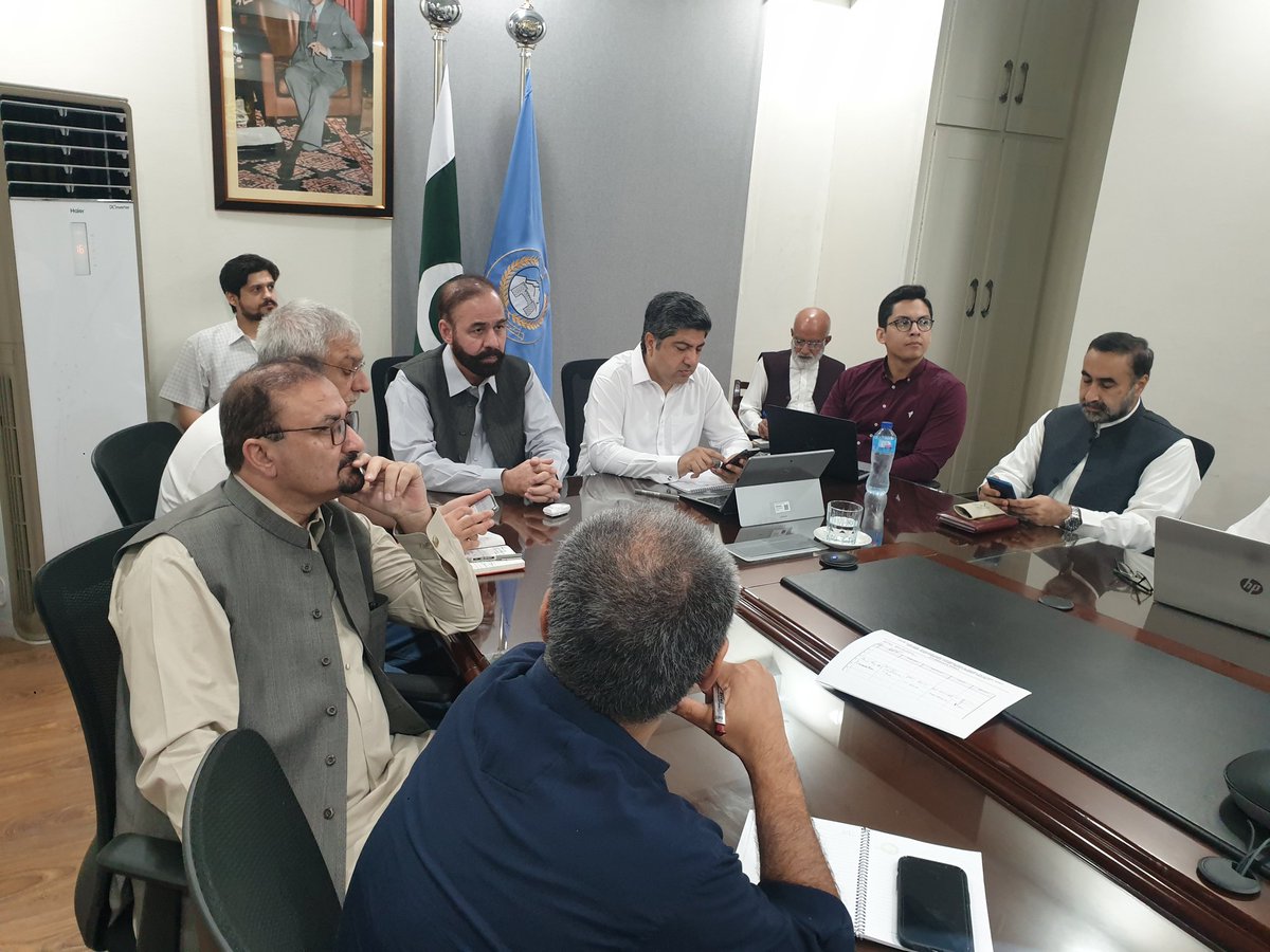 KPCIP1's tweet photo. An @PakistanADB and @AIIB_Official team receives briefing from #CEOs #WSSCs #Peshawar, #Kohat #Abbottabad #Mardan, #Swat, consultants and #PMU #KPCIP team regarding progress on the ongoing projects on #Water #Sanitation.
@KPCIP1 @PnDKPGovt @LGKPGovt https://t.co/Nb9gVotNuU