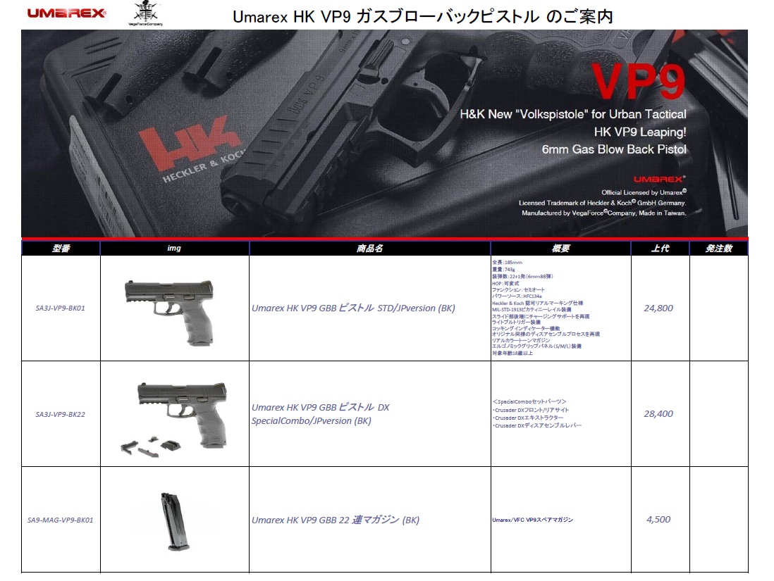 fujicompany_gun's tweet image. UMAREXのVP9が9月に再販です～～！ fujicompany.militaryblog.jp #UMAREX ＃VP9 ＃GBB ＃エアコキもある
