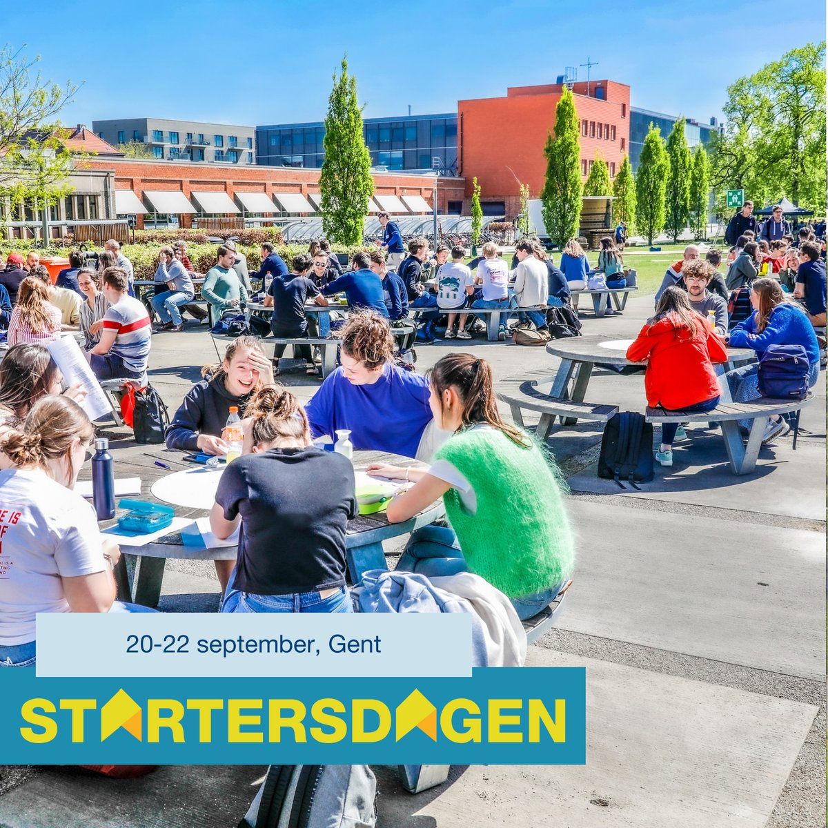 Start je na de zomer aan KU Leuven - Gent als nieuwe student (in het eerstejaar, via een schakelprogramma of via een flexibel leertraject)? Dan verwachten we jou op onze Startersdagen van 20 tot 22 september 2023. 👉 kuleuven.be/gent/industrie…