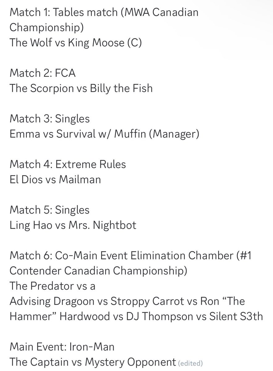 Good morning! Here is the match card for todays Throwdown. We hope you’re able to stop by and say hi 🥰 8:30pm BST #WeAreMWA #WWE2K23 #Twitch