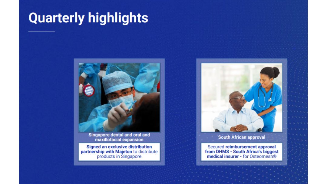 osteopore's tweet photo. Osteopore is delighted to present our Quarter 2 CY23 report, showcasing remarkable achievements including achieving RECORD quarterly revenues of A$587,226 (S$525,740) in Q2 CY23, a 43% increase on Q1 CY23.

Explore more highlights in the full report: https://t.co/c5CuJi431Z

#ASX https://t.co/WDptDaZ920