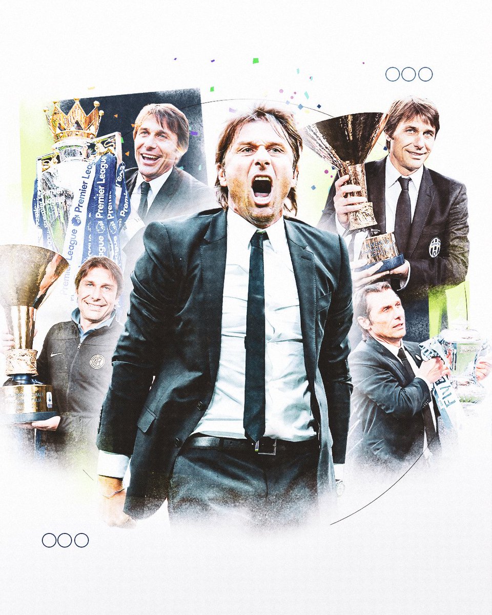 CoachesVoice's tweet photo. โข Serie B champions with Bari
โข 3 consecutive Serie As at Juventus
โข Led Italy to the Euro 2016 quarters beating Belgium and Spain
โข A Premier League and FA Cup at Chelsea
โข Won Inter their first league title in 11 years
Happy birthday Antonio Conte. ๐๐ฎ๐น https://t.co/JvOU46wnIy