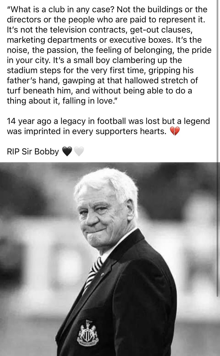 ProctoriousBIG's tweet photo. #SirBobbyRobson #NUFC #NewcastleUnited https://t.co/fGPtN4dPBF