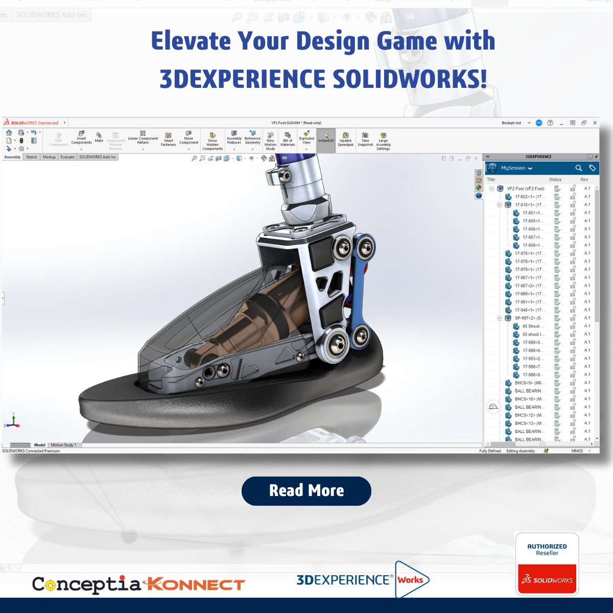 CK_SolidWorks's tweet image. Elevate Your Design Game with 3DEXPERIENCE SOLIDWORKS!

3DEXPERIENCE SOLIDWORKS Offers connected Collaboration, enhanced innovation, a unified ecosystem, data accessibility, and iterative #design.

Learn More: lnkd.in/gZ8sMSMb

#3dexperienceworks #3dexperienceplatform