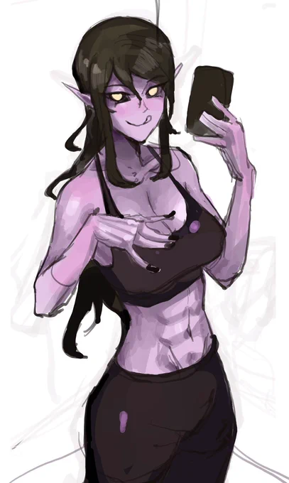 Sexy demon OC wip