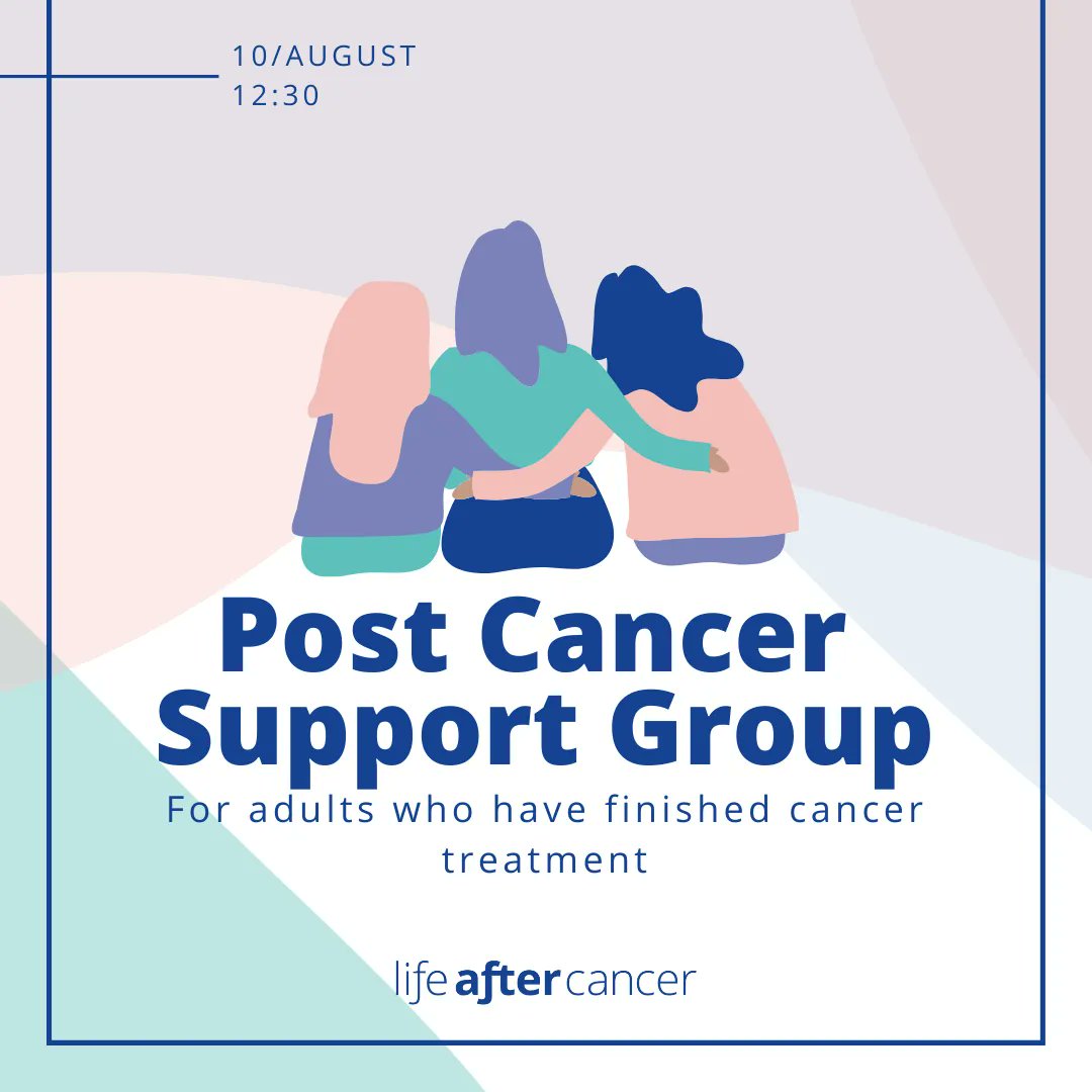 WeAreLAC's tweet photo. Feeling disorientated after finishing cancer treatment? We'd love to invite you along to our free online community support group on 10/August, to meet and connect with others who have finished treatment. Book your free space - https://t.co/uqECRcanhx 
#lifeaftercancer https://t.co/VRllWvp0IT