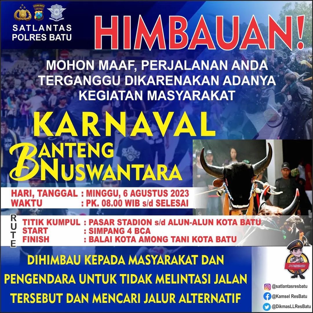 infomalang's tweet photo. Yang mau ke Batu hari Minggu (6/8) siap2 macet ya rek https://t.co/l3p3UHduF3