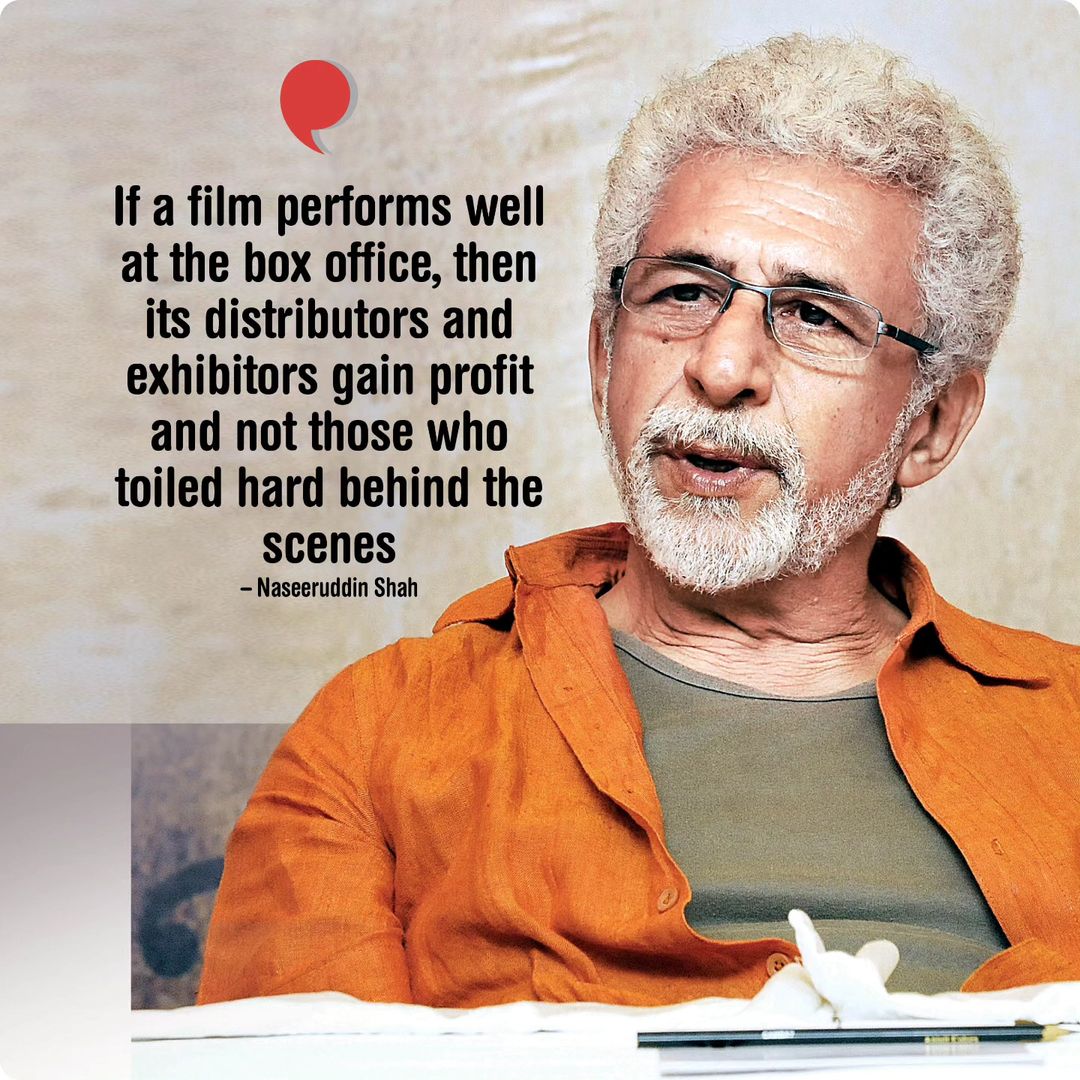 BangaloreTimes1's tweet photo. While at an award ceremony held to honour film #projectionists in Mumbai, #NaseeruddinShah said that the unfortunate reality of the film industry is hidden behind the glitz – with many of those working in movies earning low wages and being neither acknowledged nor rewarded 📽️ https://t.co/S0n2zi3KSk