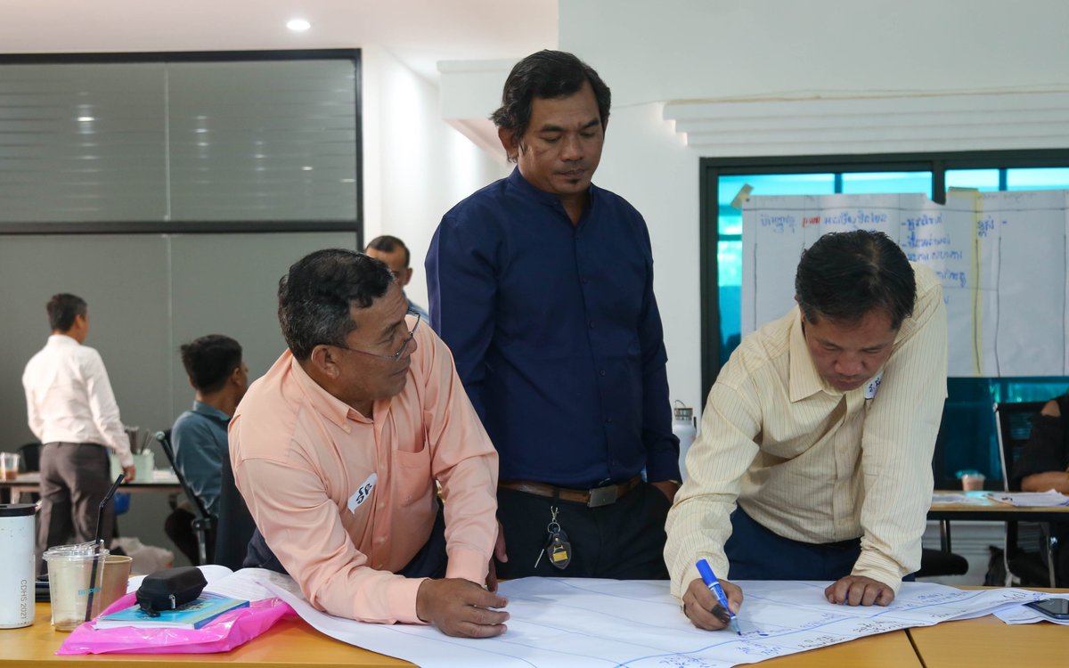 WaterAidCam's tweet photo. In collaboration with UNICEF Cambodia, WaterAid Cambodia organized a Training of Trainer (ToT) program for the National Core Team (NCT) on the topic of "Replicable Rural Sanitation System Strengthening Resource Package (RRSSSRP)" from 26-28 July, 2023. https://t.co/MmxgGWonHI